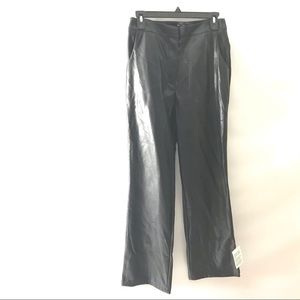 ASOS Design Faux Leather Pants Size US 8 Black Bottoms Solid Women’s Casual New